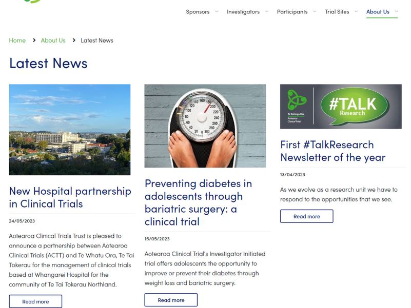 Aotearoa Clinical Trials - News